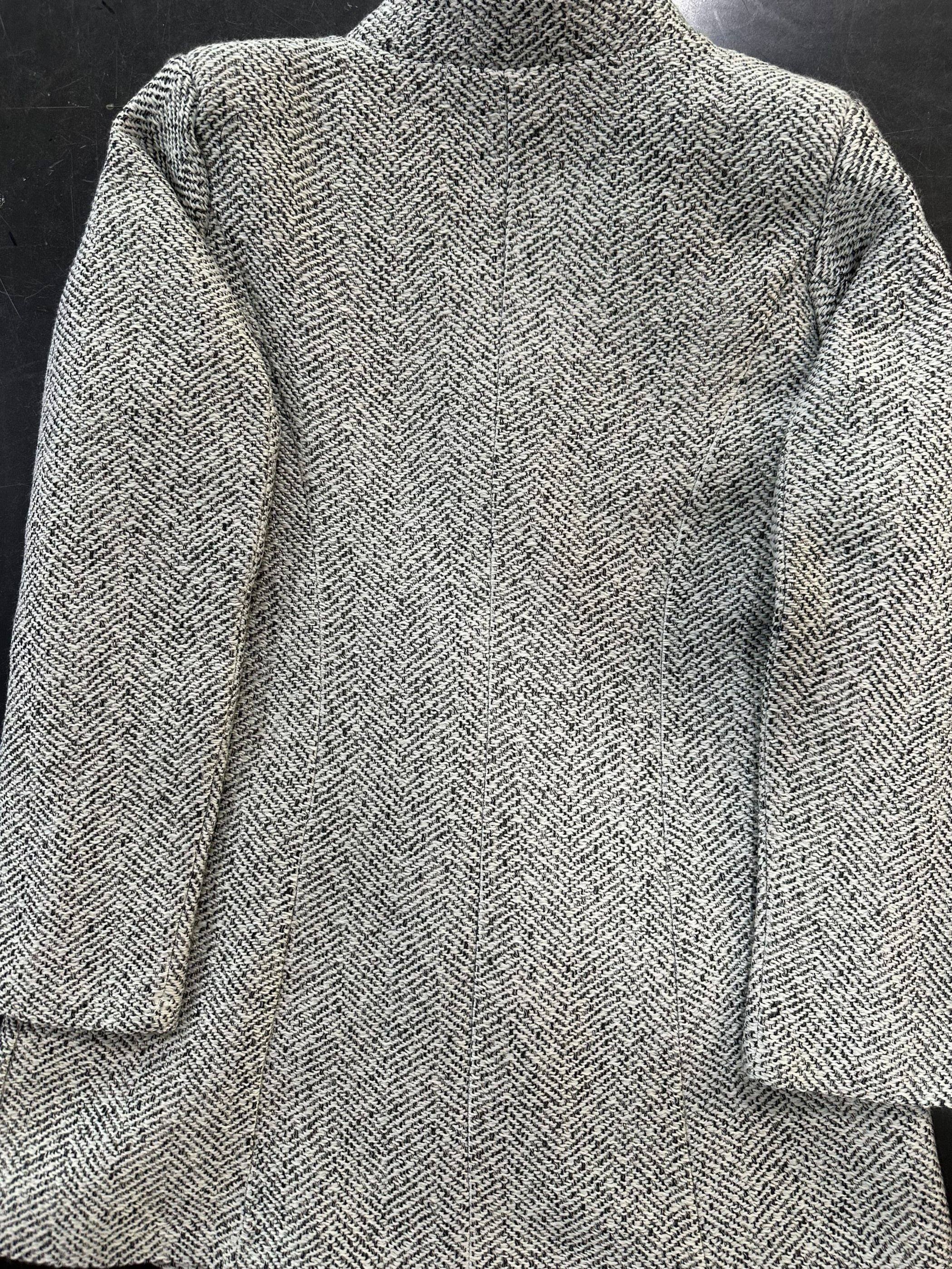 Volunoluxe Women’s Tweed Coat – Elegant Beige H-Silhouette Long Sleeve Winter Jacket for Office, Parties & Casual Wear, Non-Stretch Tailored Fit