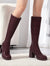Volunoluxe Women’s 2025 Elastic PU Knee-High Boots – Chunky Low Block Heel, Square Toe, Full-Zipper, Slip TPR Sole for All-Season Casual & Formal Wear