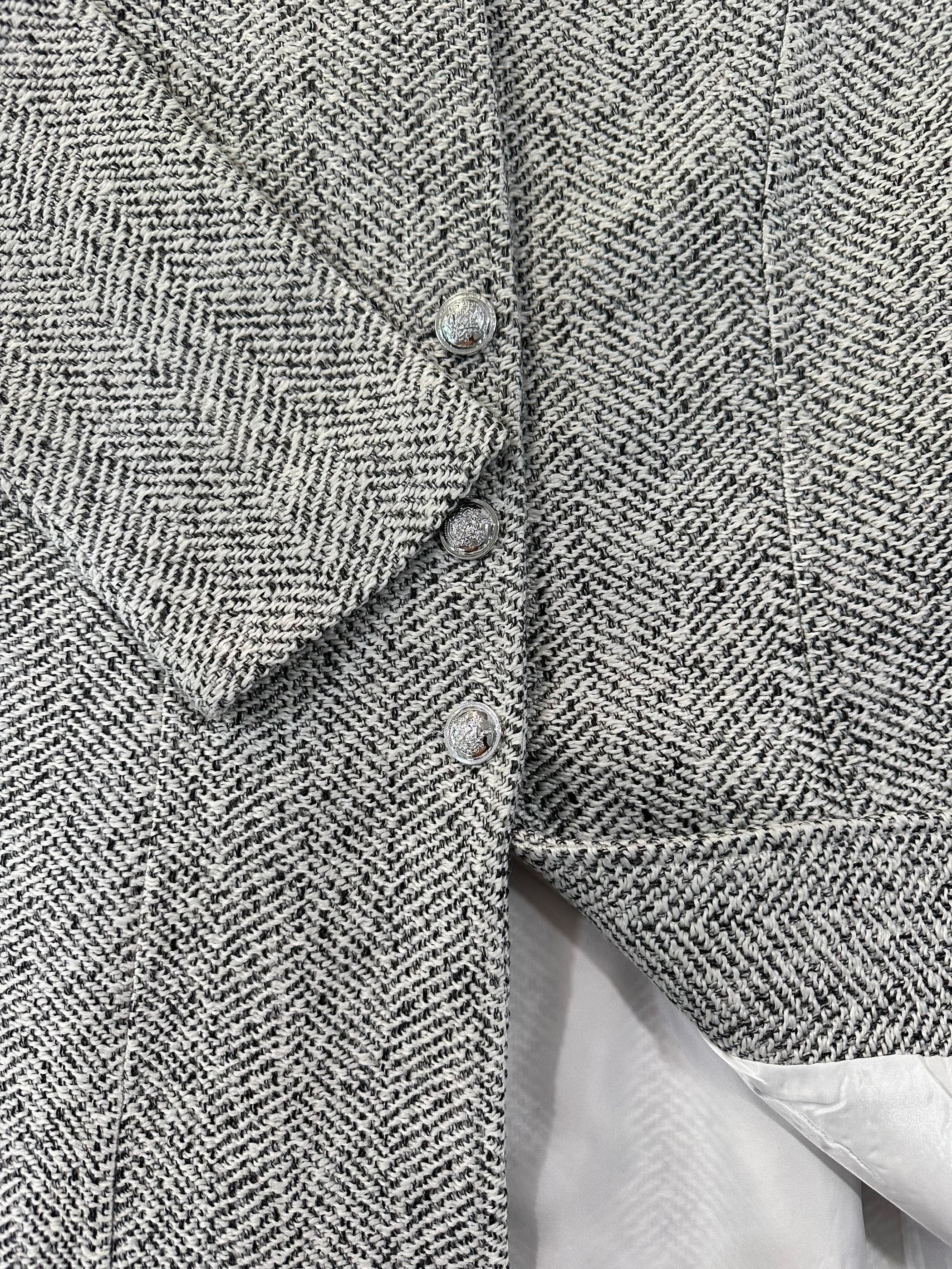 Volunoluxe Women’s Tweed Coat – Elegant Beige H-Silhouette Long Sleeve Winter Jacket for Office, Parties & Casual Wear, Non-Stretch Tailored Fit